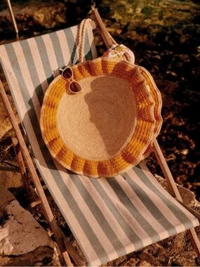 Sezane Mila Basket Raffia Bag